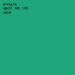 #1FA67A - Jade Color Image