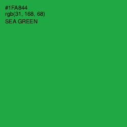 #1FA844 - Sea Green Color Image