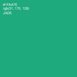 #1FAA7E - Jade Color Image