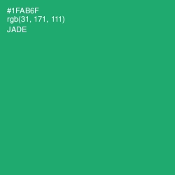 #1FAB6F - Jade Color Image