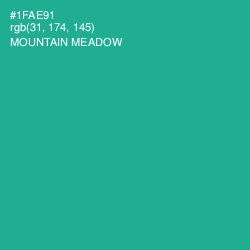 #1FAE91 - Mountain Meadow Color Image