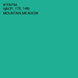 #1FAF94 - Mountain Meadow Color Image