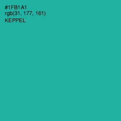 #1FB1A1 - Keppel Color Image