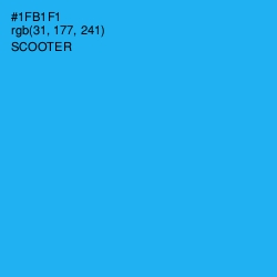 #1FB1F1 - Scooter Color Image