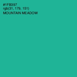 #1FB397 - Mountain Meadow Color Image
