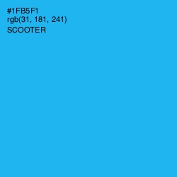 #1FB5F1 - Scooter Color Image