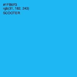 #1FB6F3 - Scooter Color Image