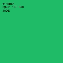 #1FBB67 - Jade Color Image