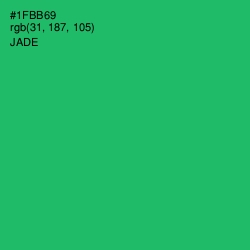 #1FBB69 - Jade Color Image