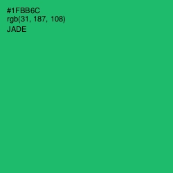 #1FBB6C - Jade Color Image