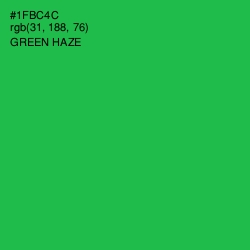 #1FBC4C - Green Haze Color Image