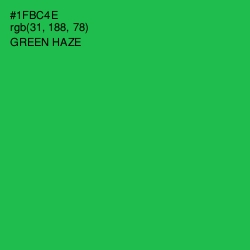 #1FBC4E - Green Haze Color Image