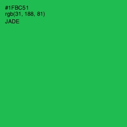 #1FBC51 - Jade Color Image