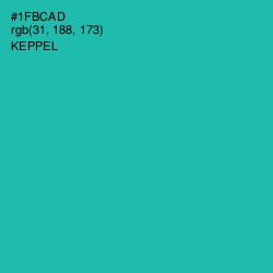 #1FBCAD - Keppel Color Image