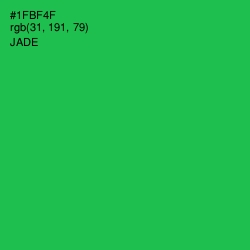 #1FBF4F - Jade Color Image