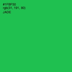 #1FBF50 - Jade Color Image