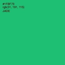 #1FBF73 - Jade Color Image