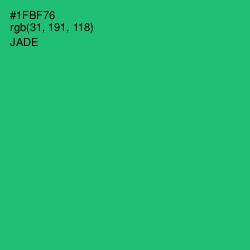 #1FBF76 - Jade Color Image