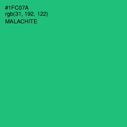 #1FC07A - Malachite Color Image