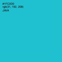 #1FC0D0 - Java Color Image