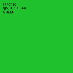 #1FC12C - Green Color Image