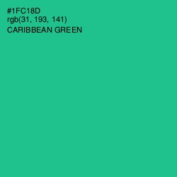 #1FC18D - Caribbean Green Color Image