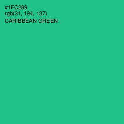 #1FC289 - Caribbean Green Color Image