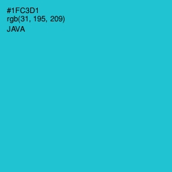 #1FC3D1 - Java Color Image