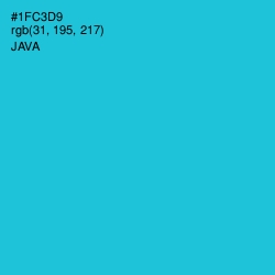 #1FC3D9 - Java Color Image