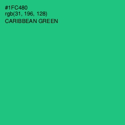 #1FC480 - Caribbean Green Color Image