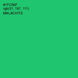 #1FC56F - Malachite Color Image