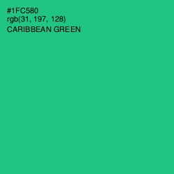 #1FC580 - Caribbean Green Color Image