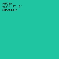 #1FC5A1 - Shamrock Color Image