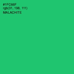 #1FC66F - Malachite Color Image