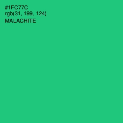 #1FC77C - Malachite Color Image