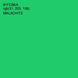 #1FCB6A - Malachite Color Image