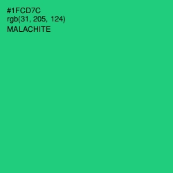 #1FCD7C - Malachite Color Image