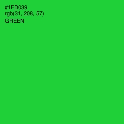#1FD039 - Green Color Image
