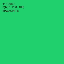 #1FD06C - Malachite Color Image