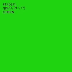 #1FD311 - Green Color Image