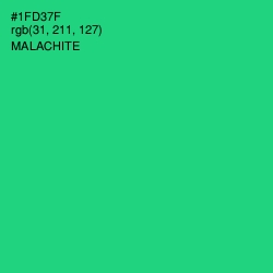 #1FD37F - Malachite Color Image