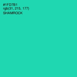 #1FD7B1 - Shamrock Color Image