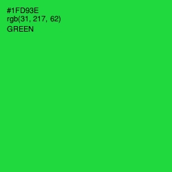 #1FD93E - Green Color Image