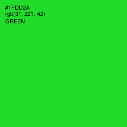 #1FDD2A - Green Color Image