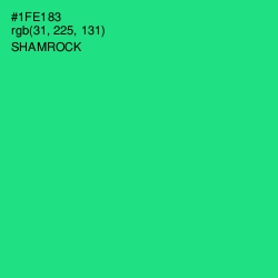 #1FE183 - Shamrock Color Image