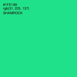 #1FE189 - Shamrock Color Image