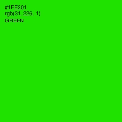#1FE201 - Green Color Image