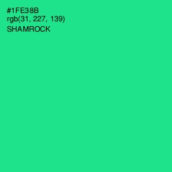 #1FE38B - Shamrock Color Image