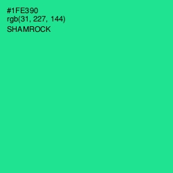 #1FE390 - Shamrock Color Image
