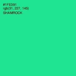 #1FE391 - Shamrock Color Image